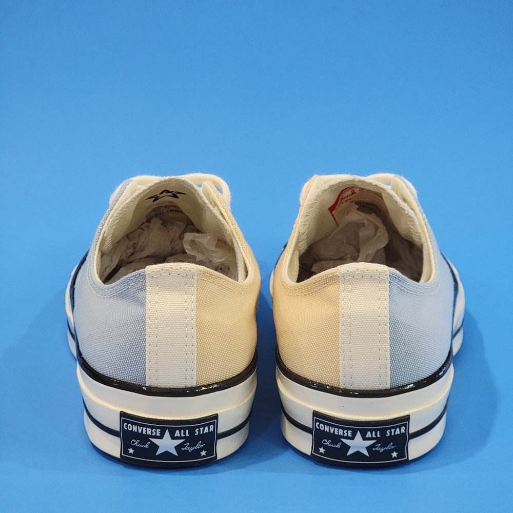 Converse Chuck 70 Low Top Classic Blue Yellow Canvas Unisex Sneakers 171661C NWT - Picture 5 of 6
